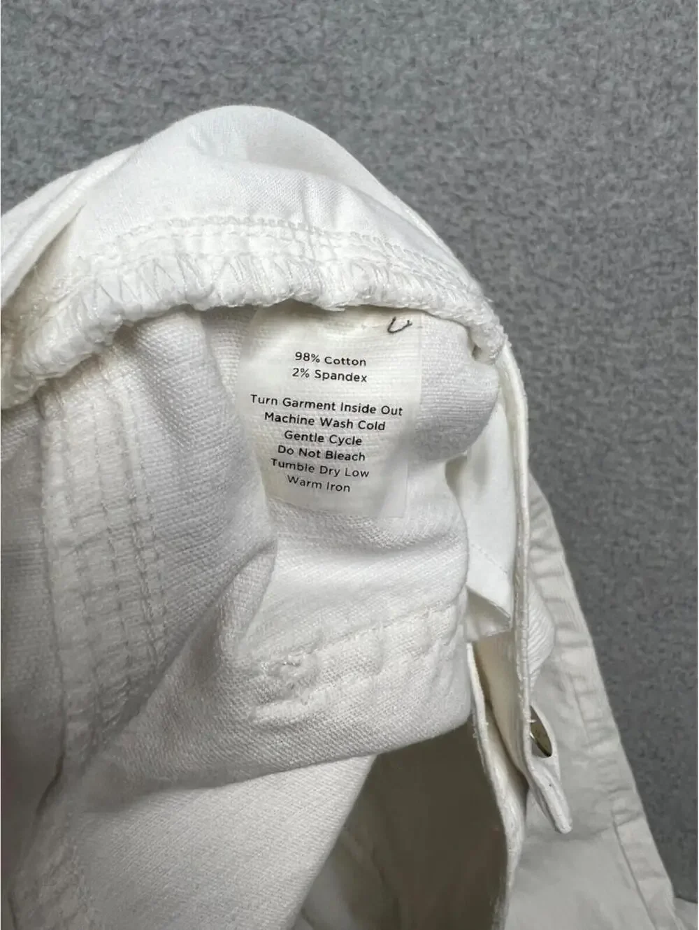 Talbots Corduroy Signature Boots Pants Womens Size 16 White Casual Comfort Class